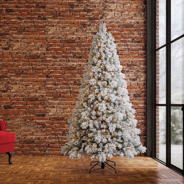 Árbol de Navidad Nevado Pre-Iluminado 2.2m con 1,150 Luces Radiant Micro LED Árbol de Navidad Nevado Pre-Iluminado 2.2m con 1,150 Luces Radiant Micro LED
