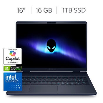 DELL Alienware NB Laptop Gaming 16" WQXGA NVIDIA GeForce RTX5050 Intel Core 7 240H 16GB 1TB SSD DELL Alienware NB Laptop Gaming 16" WQXGA NVIDIA GeForce RTX5050 Intel Core 7 240H 16GB 1TB SSD