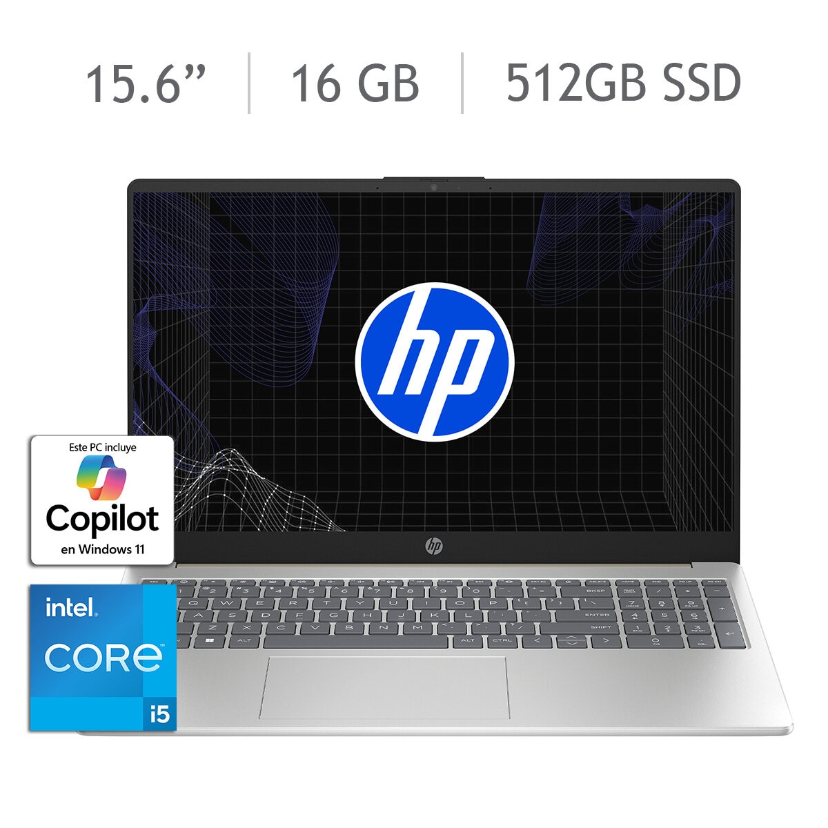 HP 15-fd0153la Laptop 15.6" Full HD Intel Core 5 16GB 512GB
