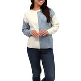 Leo & Nicole Suéter para Dama Azul Extra Chica