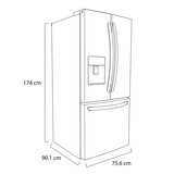 LG Refrigerador 22' French Door con Dispensador de agua