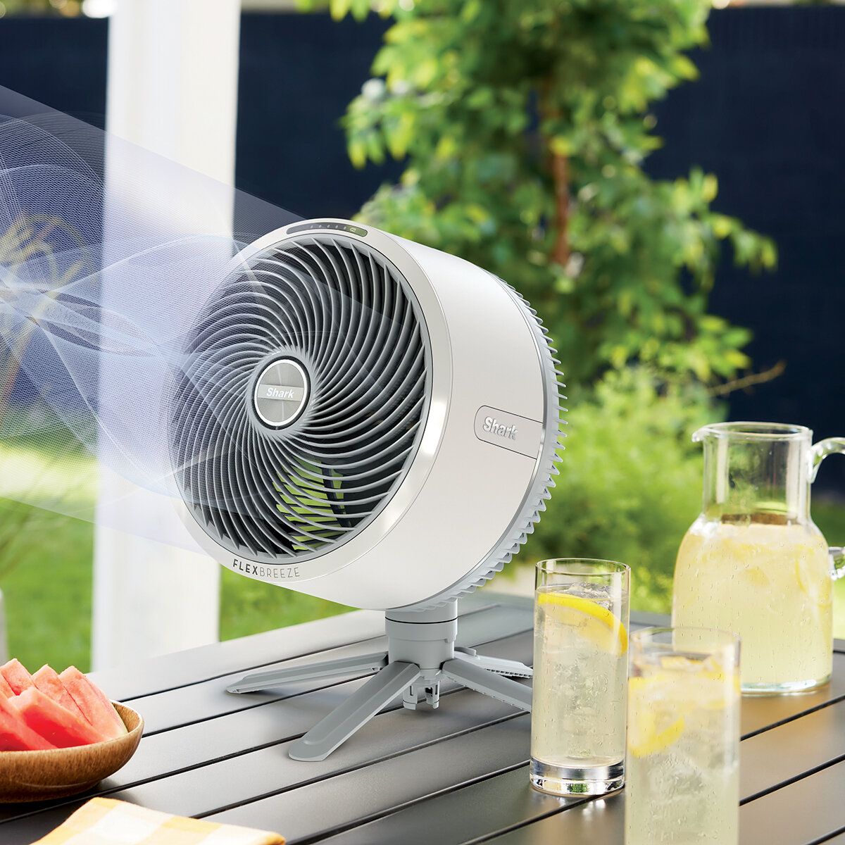 Shark, Ventilador FlexBreeze Inalámbrico , para uso en interiores y exteriores