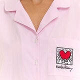 Keith Haring Pijama para Dama Rosa Chica
