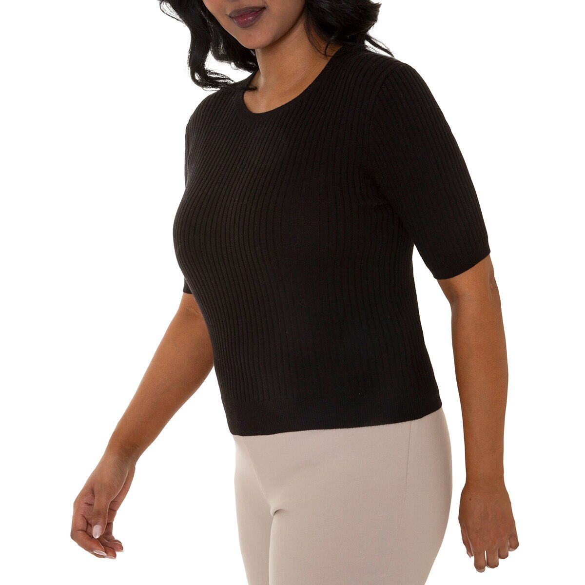 Mario Serrani Italy Sueter para Dama Negro Grande