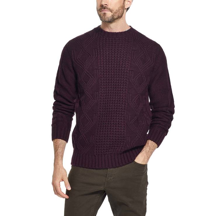 Weatherproof Vintage, Sueter Grueso para Caballero, Morado Costco México