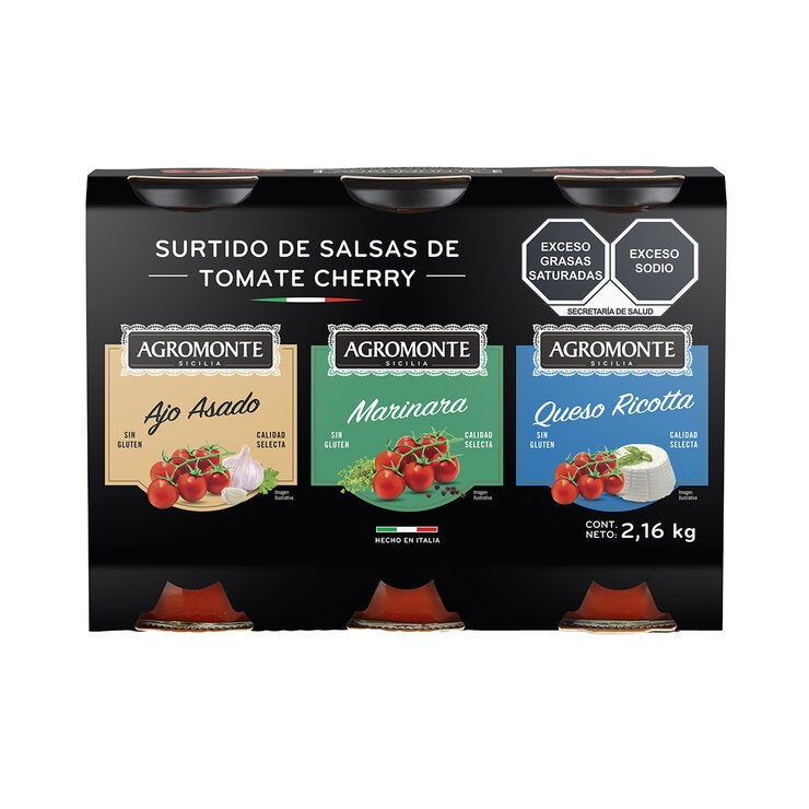 Agromonte Salsas de Tomate 3/720 g
