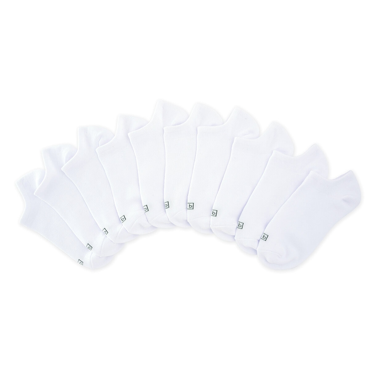 K. Bell Calcetines para Dama 10 piezas Blanco