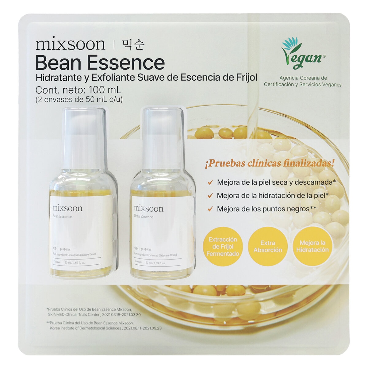 Mixsoon Esencia de Frijol 2 Piezas de 50 ml c/u