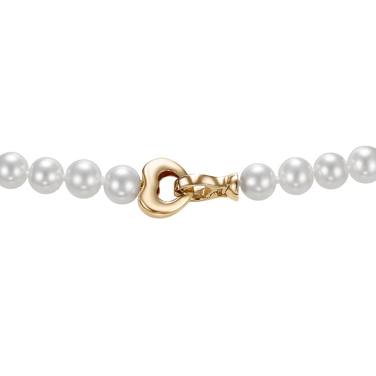 Collar de Perlas Cultivadas, 6.5-7mm, Oro Amarillo de 14K