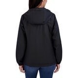 DKNY Chamarra rompevientos para Dama Negro Mediana