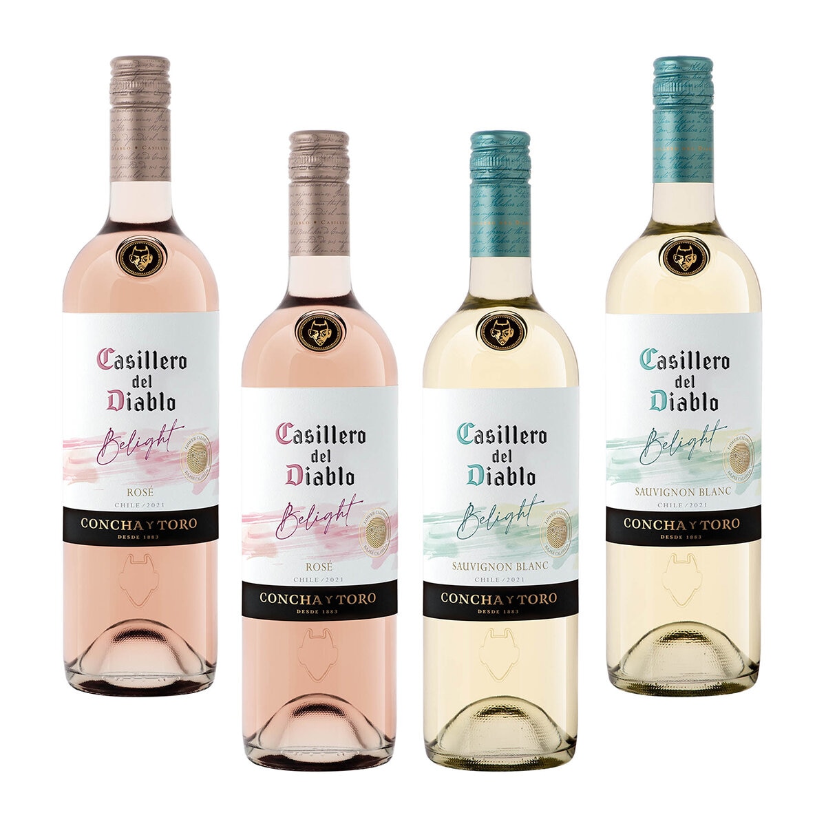 Vinos Blanco y Rosado Casillero del Diablo Be Light 4/750ml