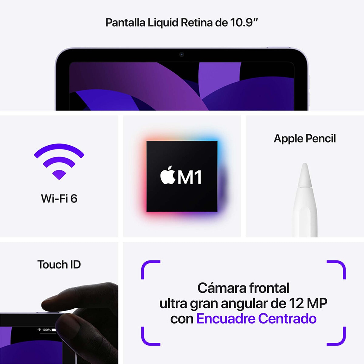 Apple iPad Air 10.9" Wi-Fi 64GB Blanco Estrella