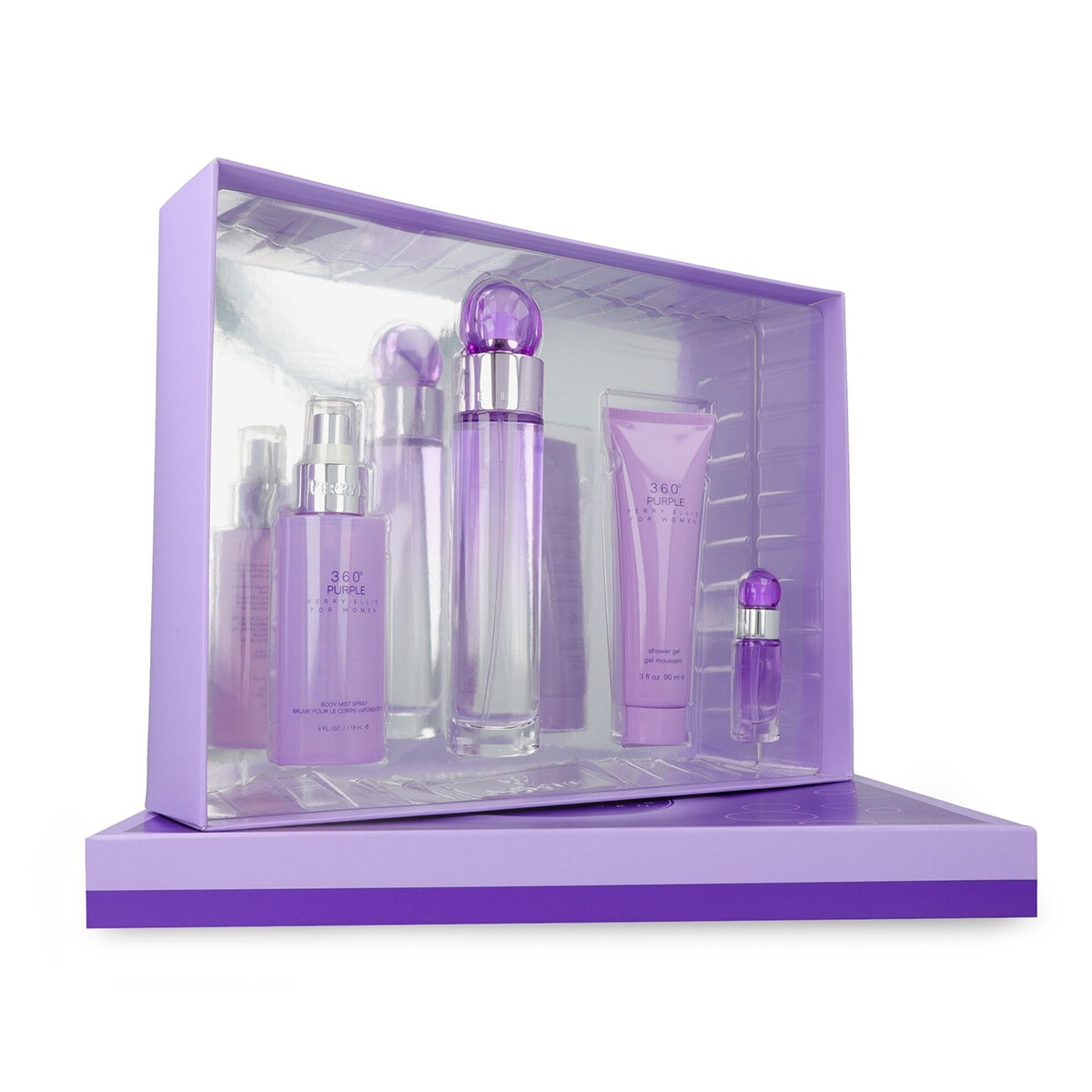 Perry Ellis 360° Purple Set 4 pzas