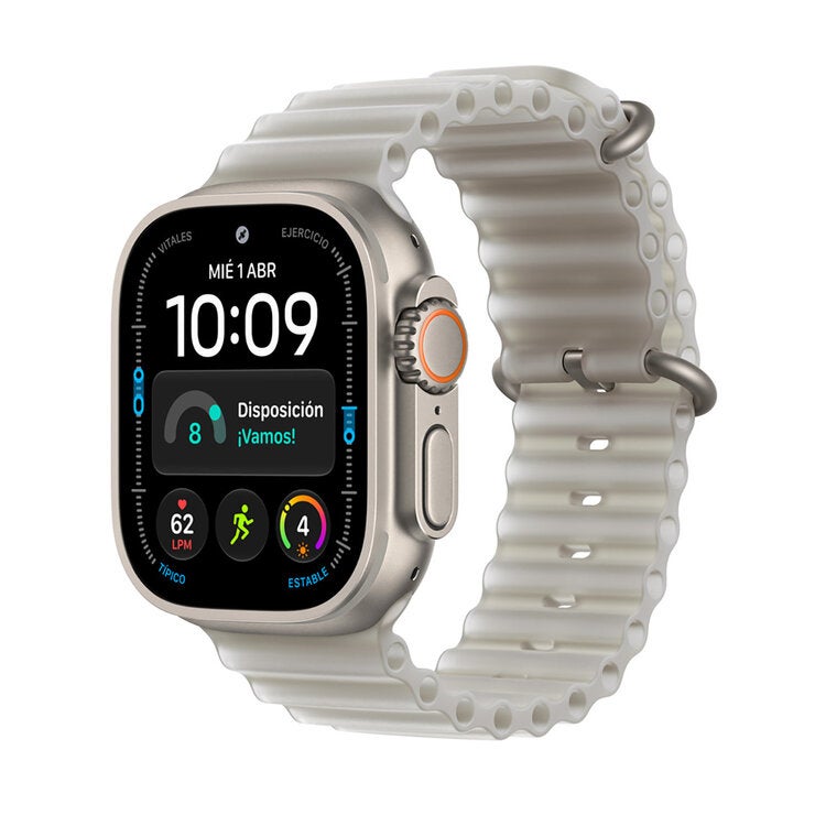 Apple Watch Ultra 4 (GPS + Celular) 49mm Titanio Natural + Correa Ocean Gris Translúcido - Unitalla Apple Watch Ultra 4 (GPS + Celular) 49mm Titanio Natural + Correa Ocean Gris Translúcido - Unitalla