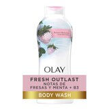 Olay Fresh Radiance, Jabón Líquido para Cuerpo, 3 pzas de 650 ml