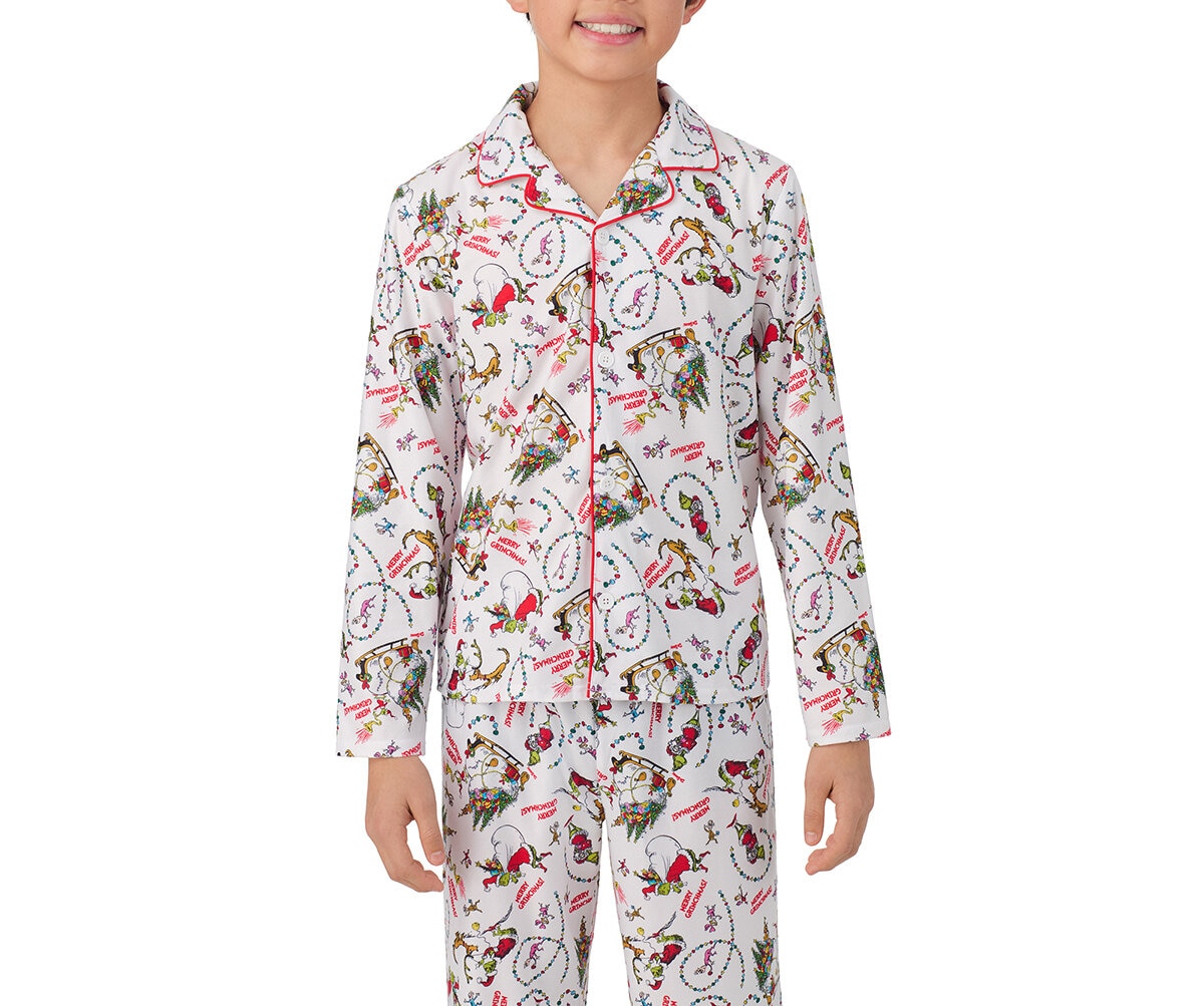 Pijama para Niños y Niñas Blanco The Grinch 7 / 8 Años
