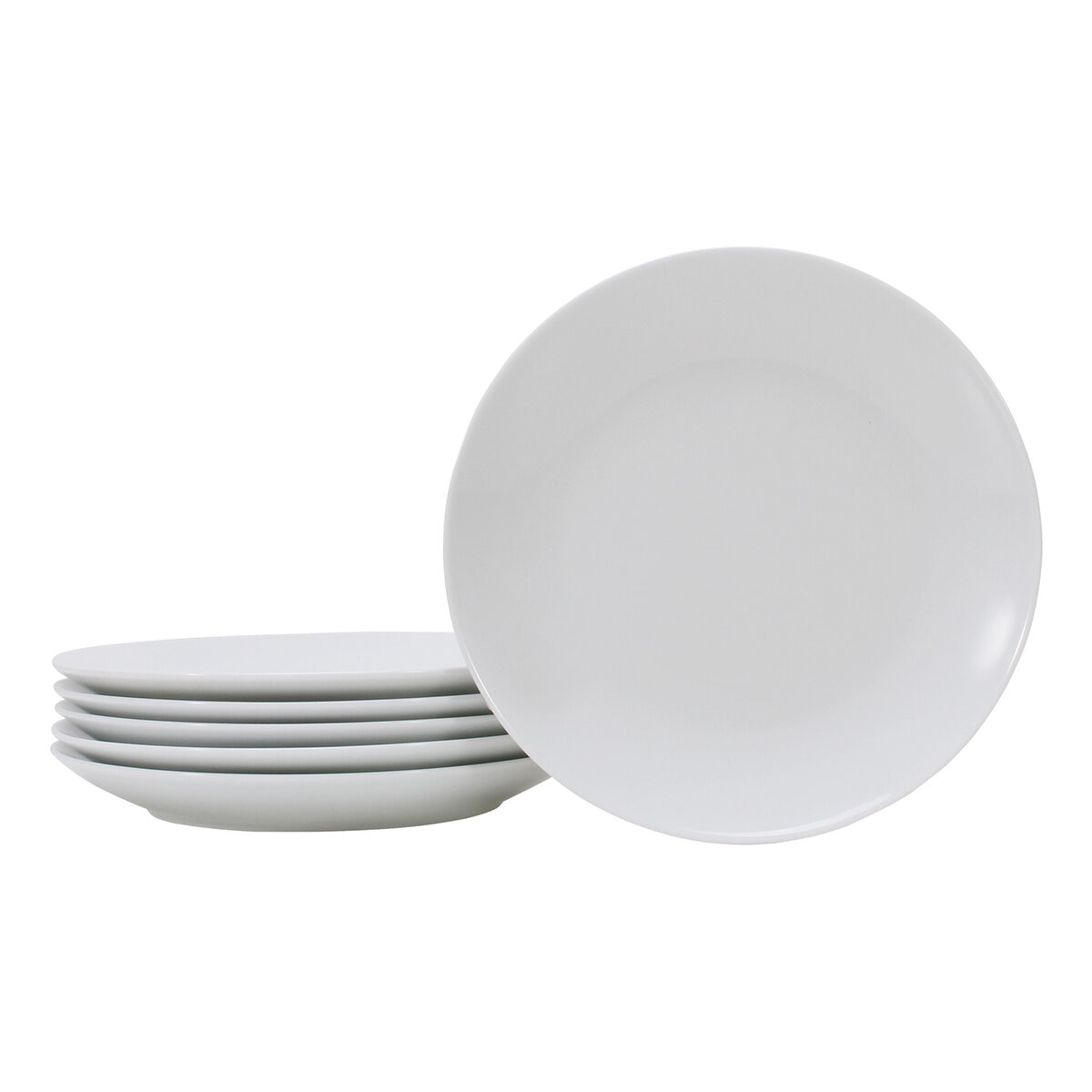 Crown Baccara Juego de 6 Platos para Ensalada de Porcelana