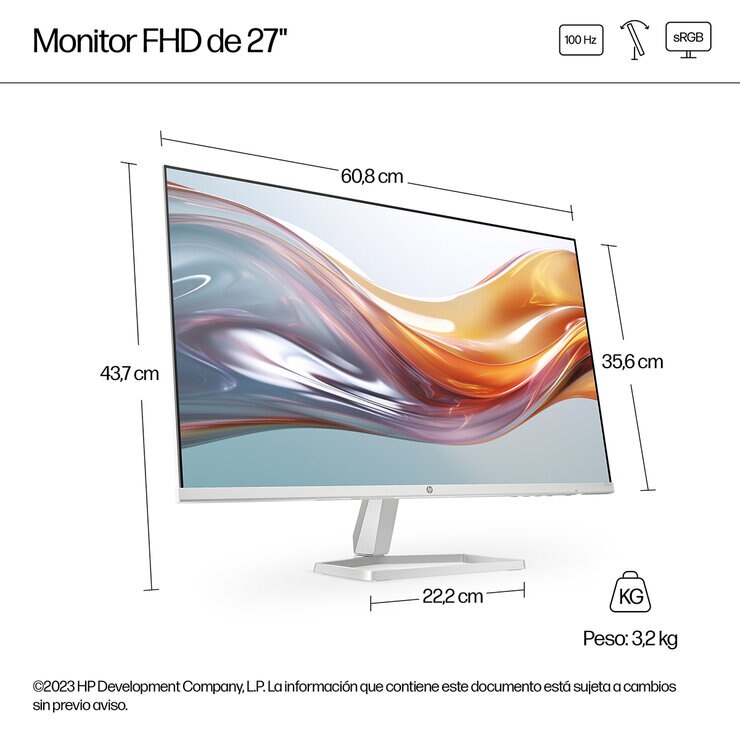 HP Pavilion S5 527sw Monitor 27" Full HD