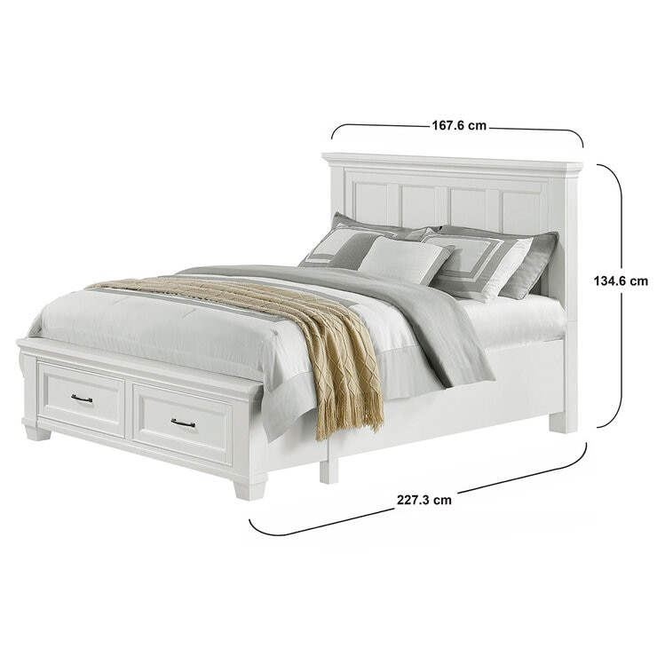 Universal Broadmoore, Rose, Cama Queen Size con Almacenamiento
