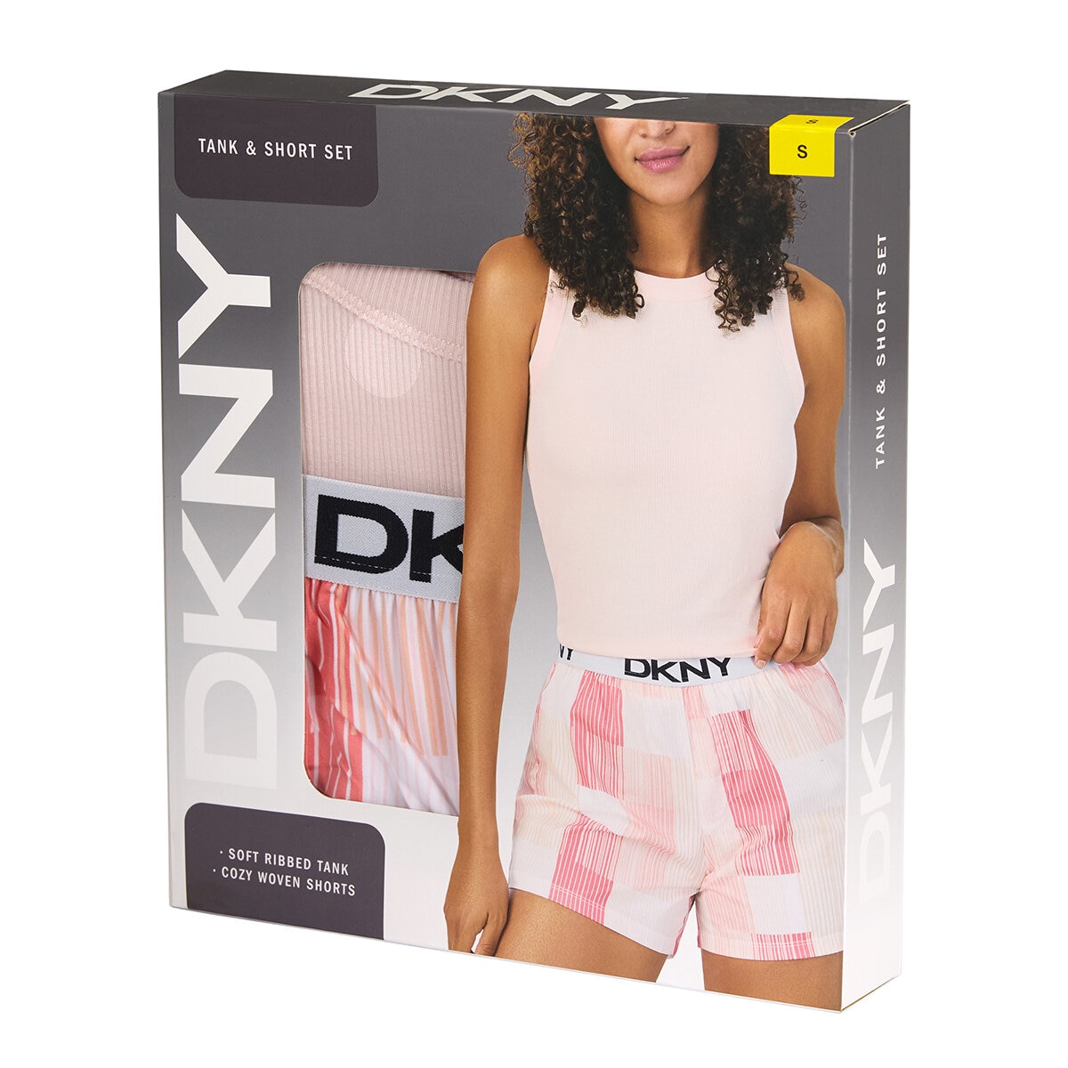 DKNY Conjunto de Pijama para Dama Rosa Extra Grande
