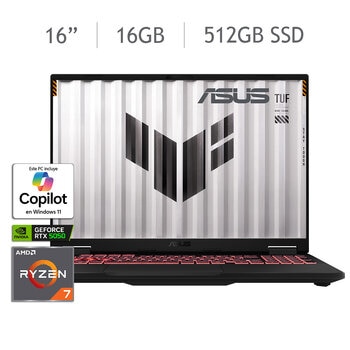 ASUS TUF Gaming A16 Laptop 16" Full HD AMD Ryzen 7 16GB 512GB SSD