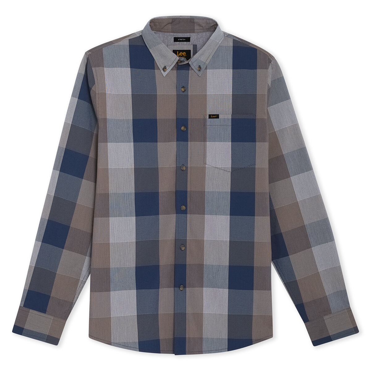 Lee Camisa para Caballero Gris Extra Grande Lee Camisa para Caballero Gris Extra Grande