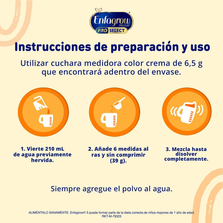Enfagrow Fórmula Infantil Etapa 3 Pro Select 2 pzas de 1.5 kg