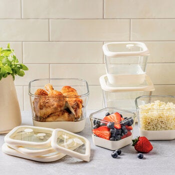 Trudeau, Contenedores Herméticos de Vidrio para Alimentos, 12 piezas