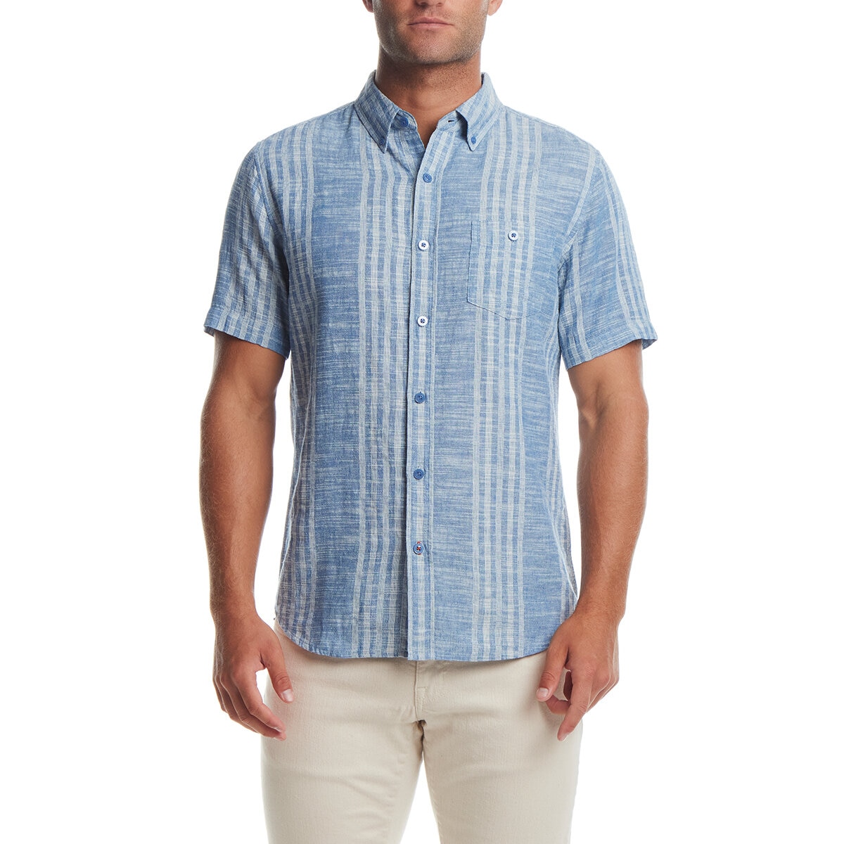 Weatherproof Vintage Camisa para Caballero Azul Grande