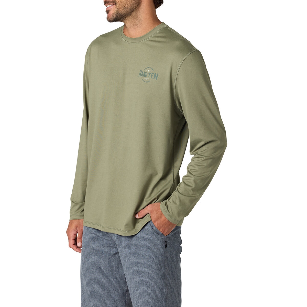 Hang Ten Playera para Caballero Verde Extra Grande