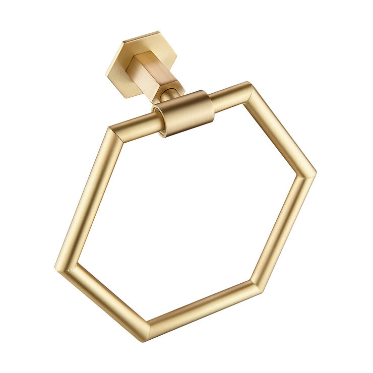 15West, Set de Accesorios para Baño York - Oro Cepillado