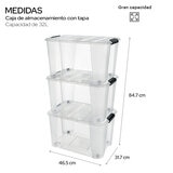 AG Box, Set de 3 Cajas de 32L.