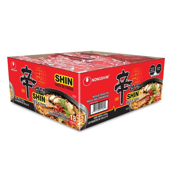 Nongshim Shin Ramyun 18 pzs de 120 gr