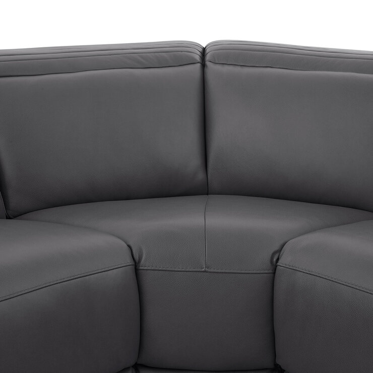 Aiden & Ivy, Karson, Sofá Seccional Reclinable de Piel con Sistema Eléctrico Aiden & Ivy, Karson, Sofá Seccional Reclinable de Piel con Sistema Eléctrico