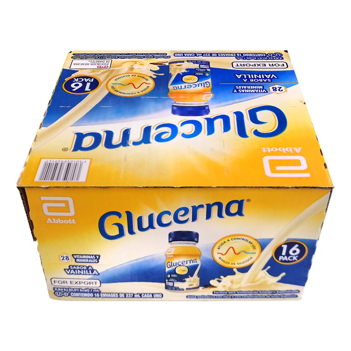 Glucerna Sabor Vainilla Caja de 16 Envases de 237ml  c/u