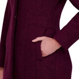 Kenneth Cole Abrigo para Dama Vino Extra Chica