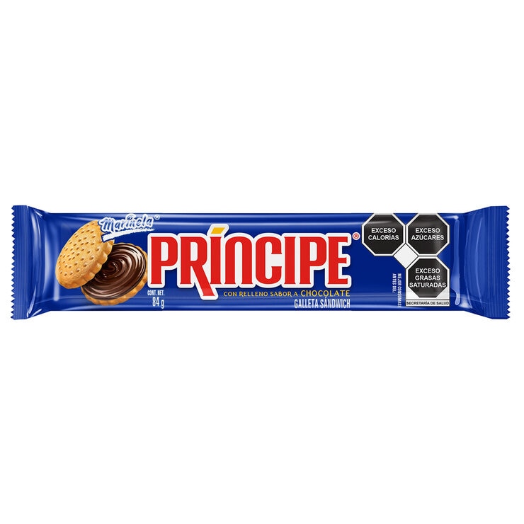 Marinela Galletas Príncipe con Relleno Sabor Chocolate 22/84 g Marinela Galletas Príncipe con Relleno Sabor Chocolate 22/84 g