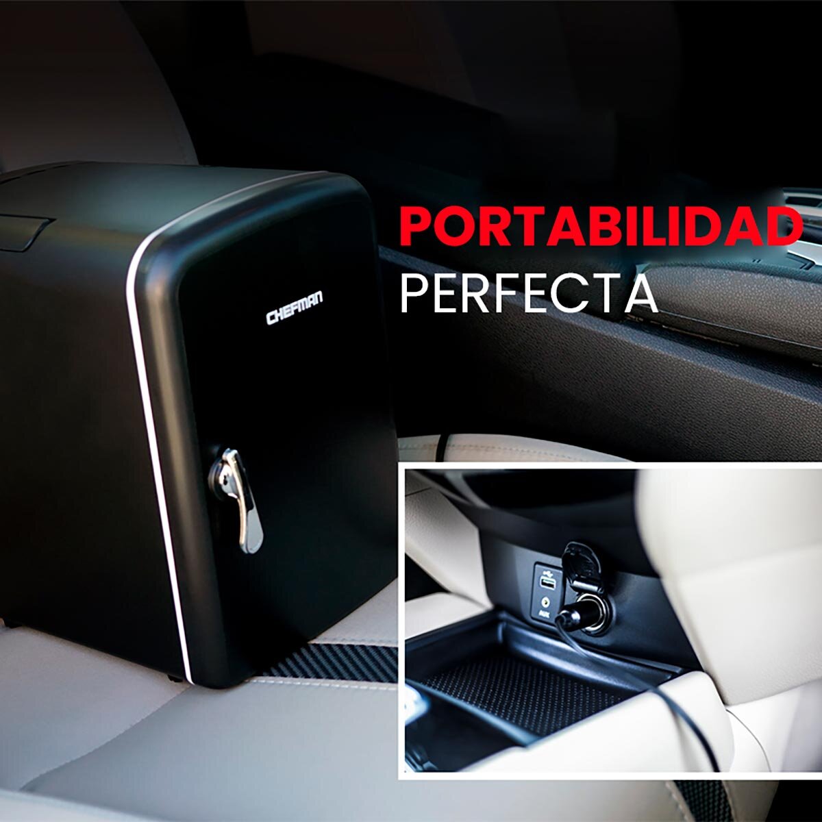 Chefman, Mini Refrigerador y Calentador Pintable