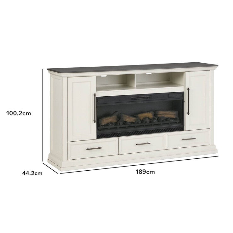 Tresanti, Consola de TV con Chimenea Eléctrica Tresanti, Consola de TV con Chimenea Eléctrica