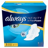 Always Infinity Flex Foam, toallas femeninas (50 piezas)