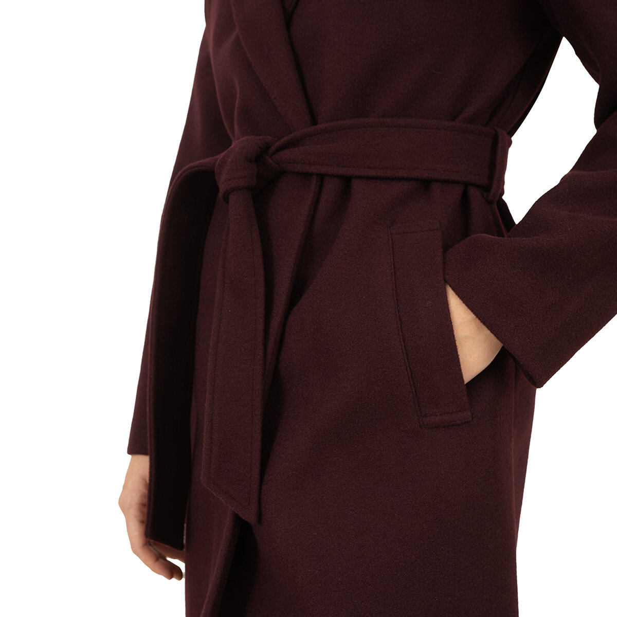 Nine West Abrigo para Dama Vino Grande