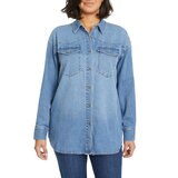 Gloria Vanderbilt Sobre camisa para Dama Azul Mediana