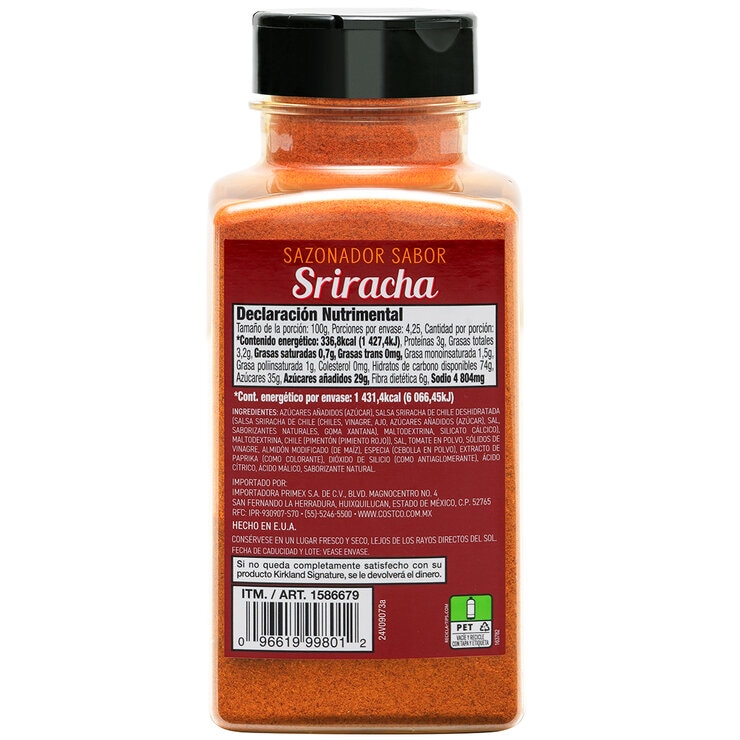 Kirkland Signature Sazonador Sabor Sriracha 425 g