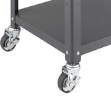 Trinity Carrito de Metal para Cocina de 3 Niveles con Superficie de Madera de Acacia