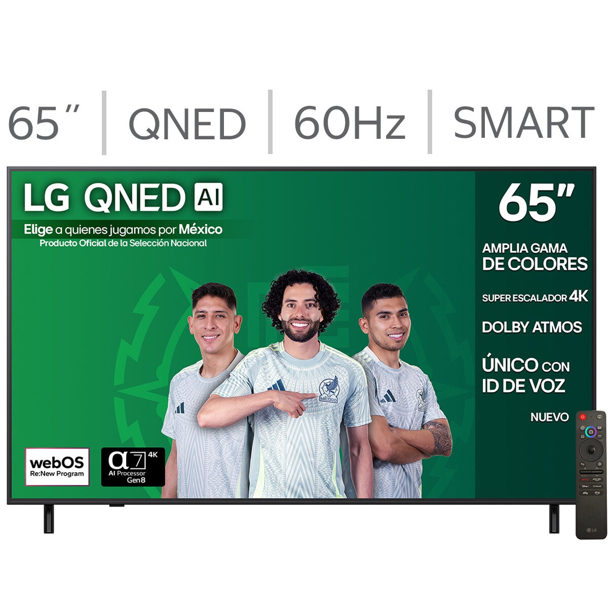 LG Pantalla 65" QNED 4K Smart TV