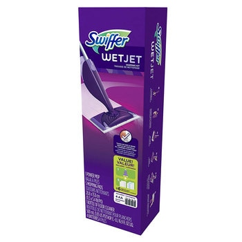 Swiffer Wet Jet Trapeador Power Kit de Inicio 4 Piezas