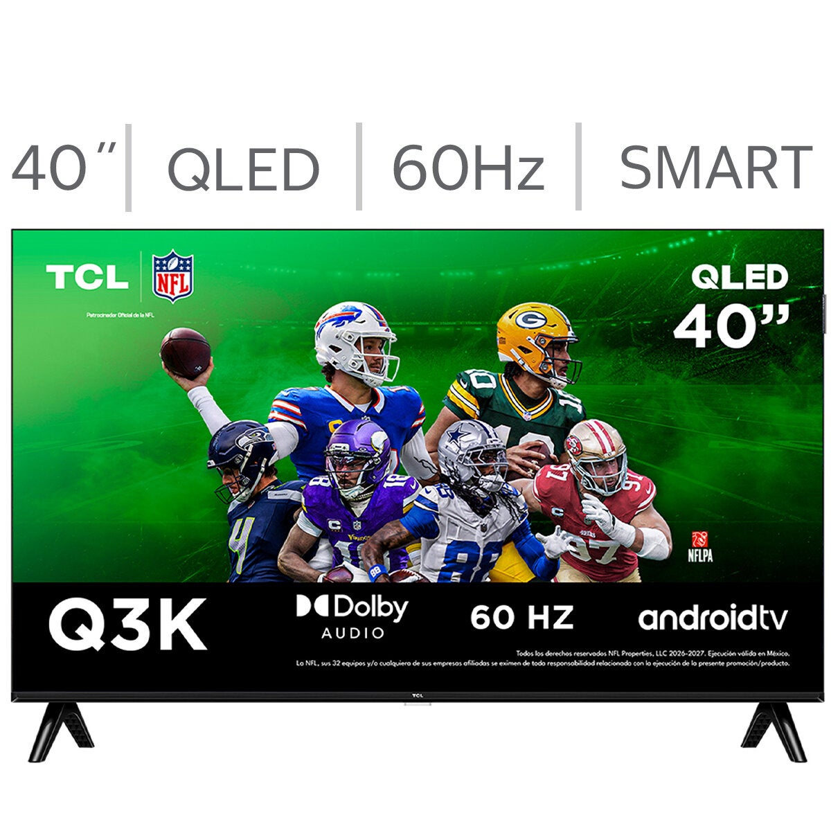 TCL Pantalla 40" QLED FHD Android TV TCL Pantalla 40" QLED FHD Android TV