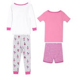 Koala Kids Pijama 4 piezas para Niños y Niñas Rosa 6 Años