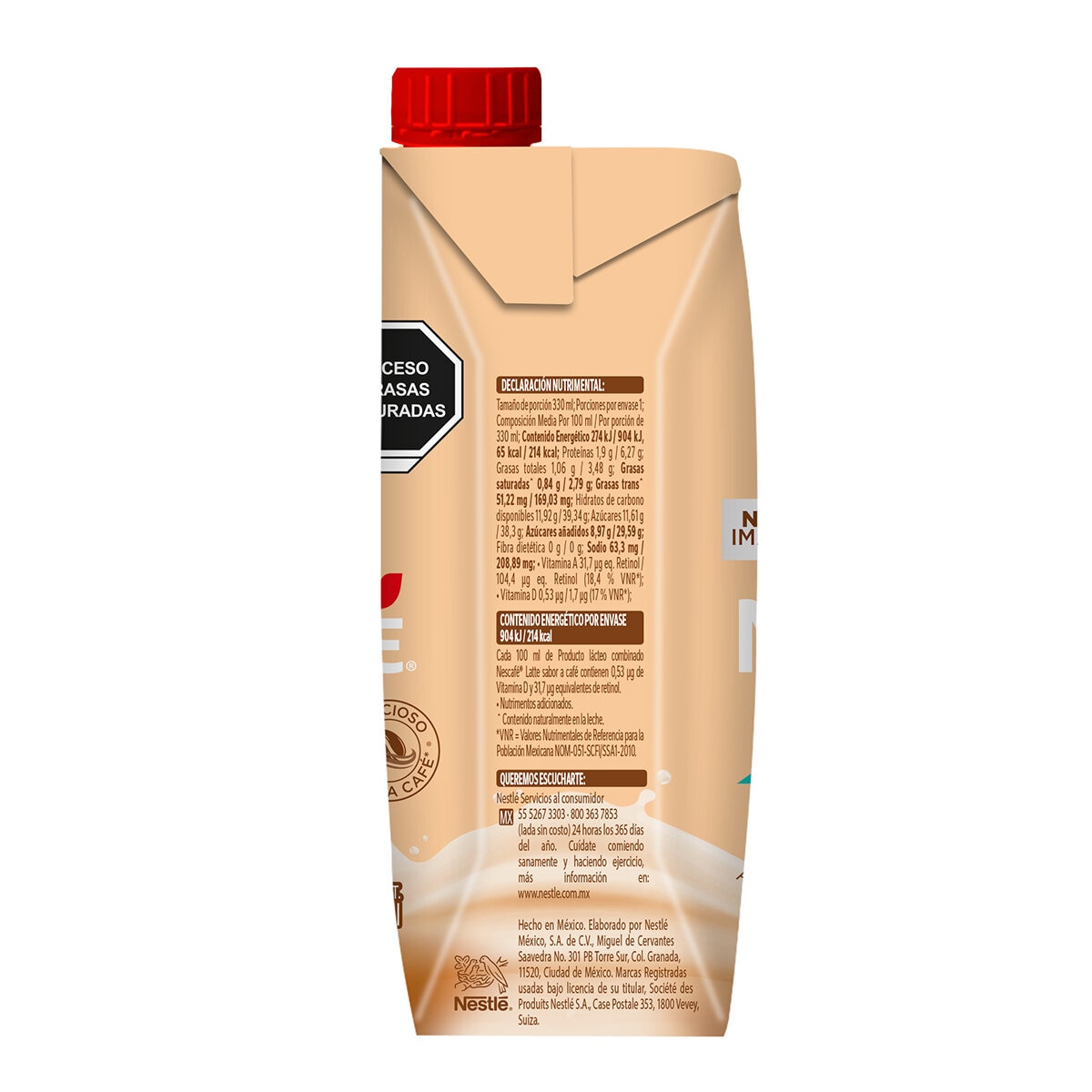 Nescafé Bebida Sabora Café Latte 12 pzs de 330 ml