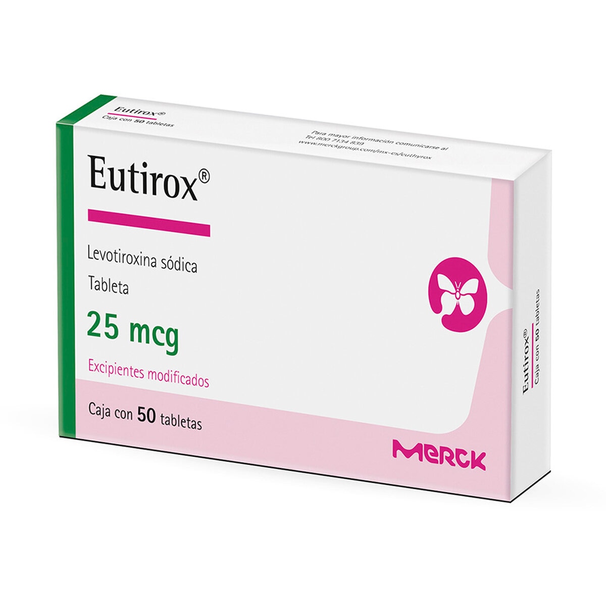 Eutirox 25 mg 50 Tabletas